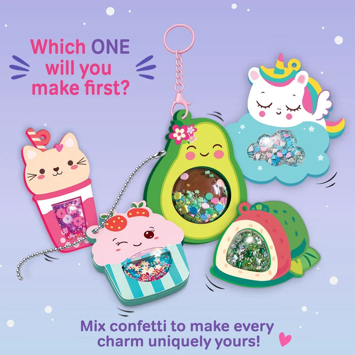 Chalk & Chuckles DIY Shaker Keychains & Bag Charms Joydomes – Kawaii Cuties | Encourages Creativity Skills
