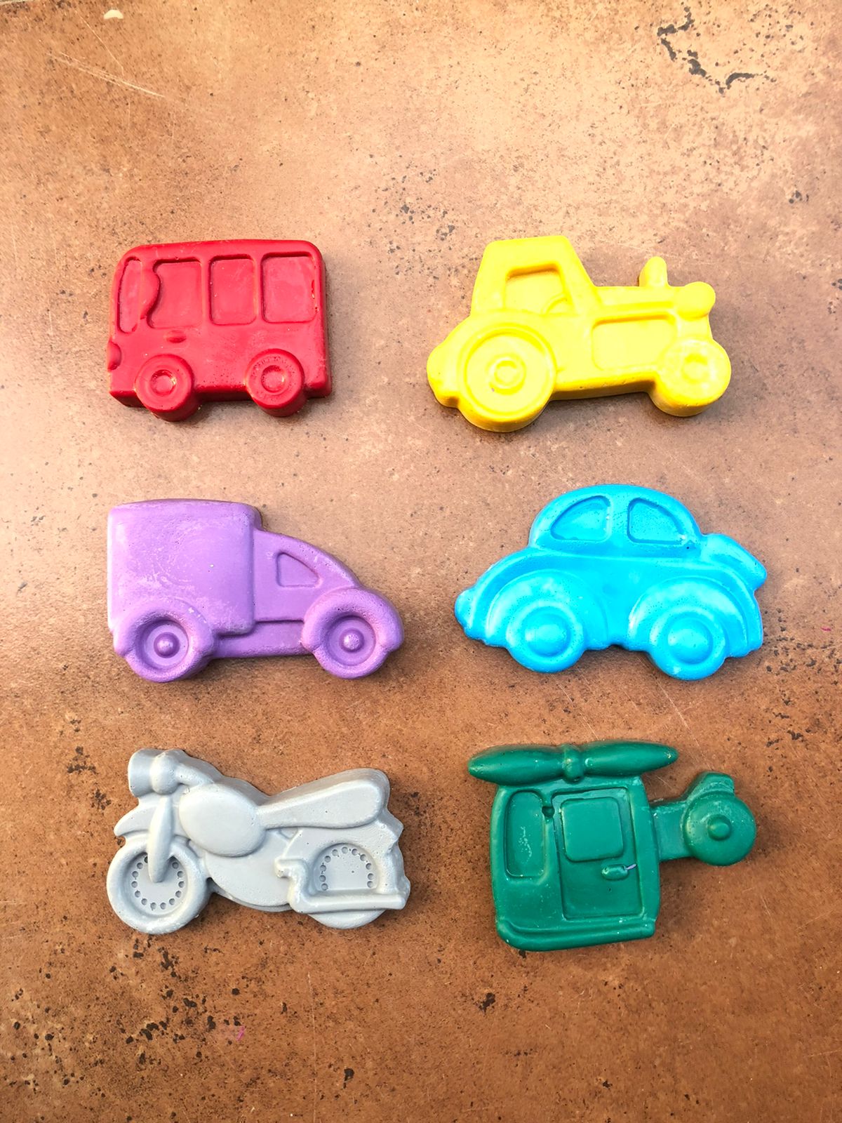 Jumbo Vehicles Crayons - Set of 6