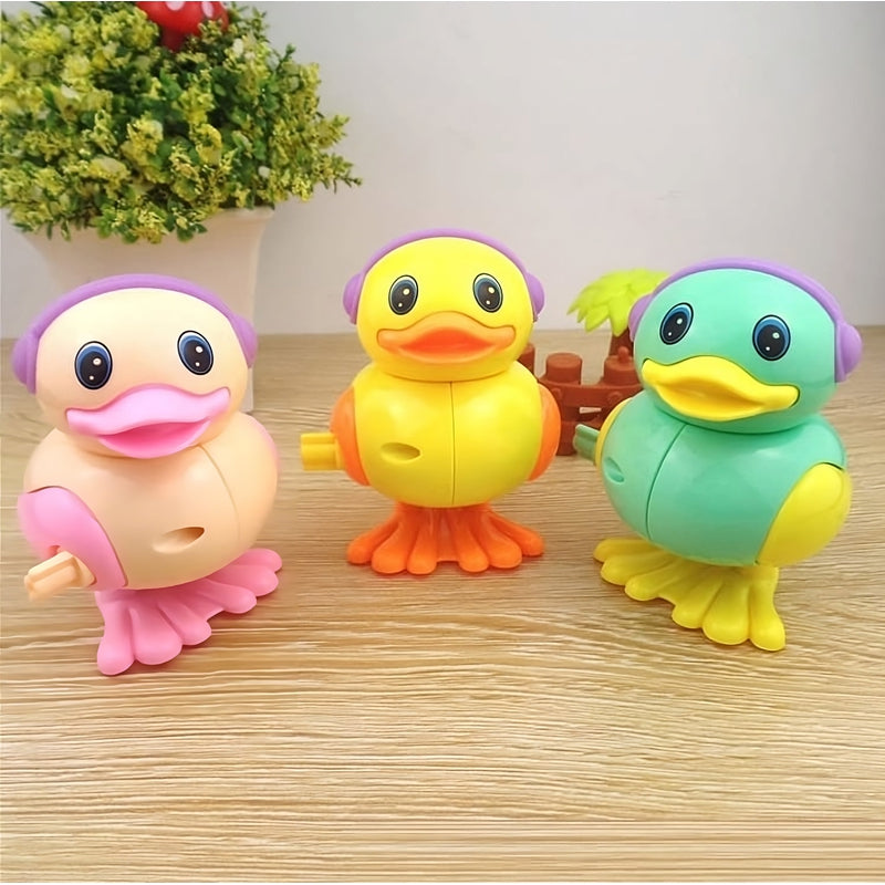 Key Operated Clockwork Jumping Duck Toy(Colour May Vary)(Pack of 1)