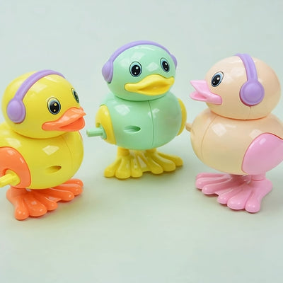 Key Operated Clockwork Jumping Duck Toy(Colour May Vary)(Pack of 1)