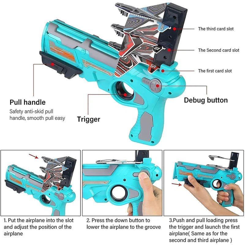 Air Blasters Manual Soft Bullet Gun - Target Shooting Fight Game