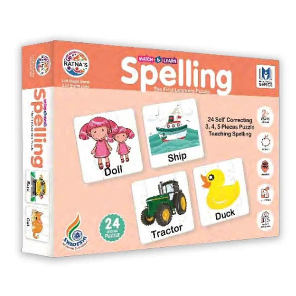 Ratna's Spelling Jigsaw Puzzle – Match & Learn I 24 Pieces