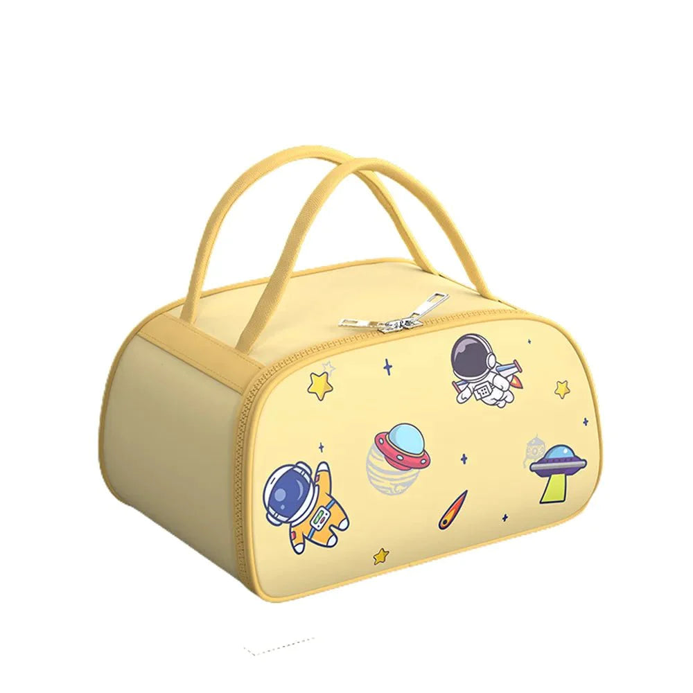 Kids Tiffin Lunch Box with Insulated Lunch Box Cover, Yellow - Little  Surprise Box