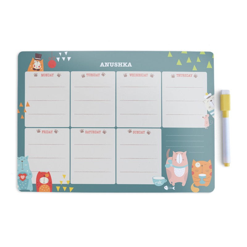 Personalised Magnetic Meal Planner (COD Not Available)