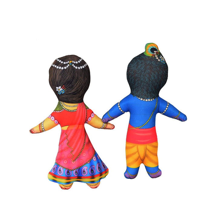 Lord Krishna and Goddess Radha Plush Doll (6 Months - 7 Years)