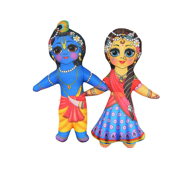 Lord Krishna and Goddess Radha Plush Doll (6 Months - 7 Years)