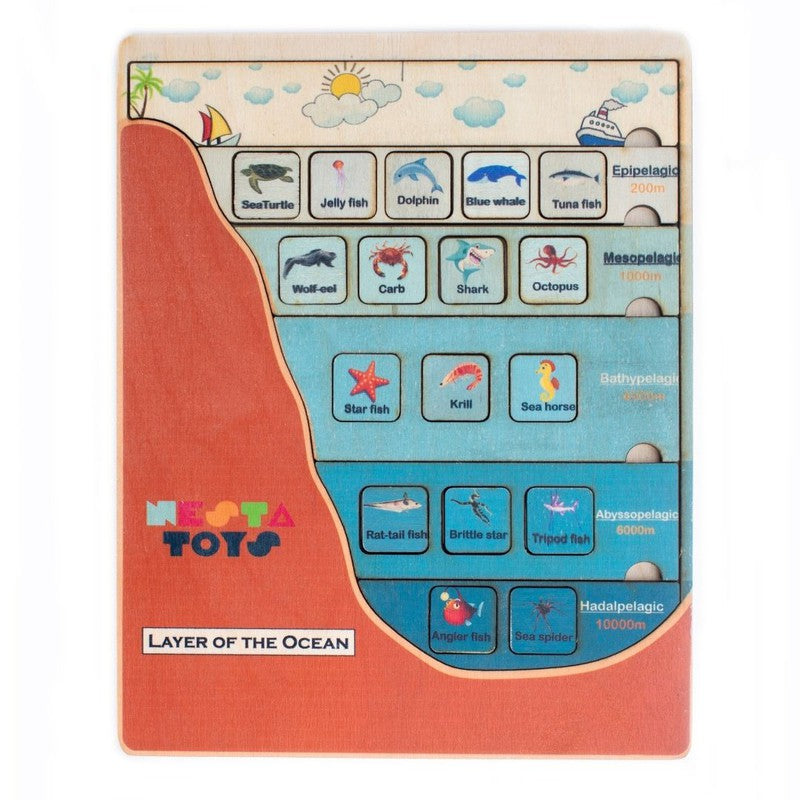 Layer of The Ocean Puzzle | Montessori Toys | Educational Homeschooling Toys (4+ Years)