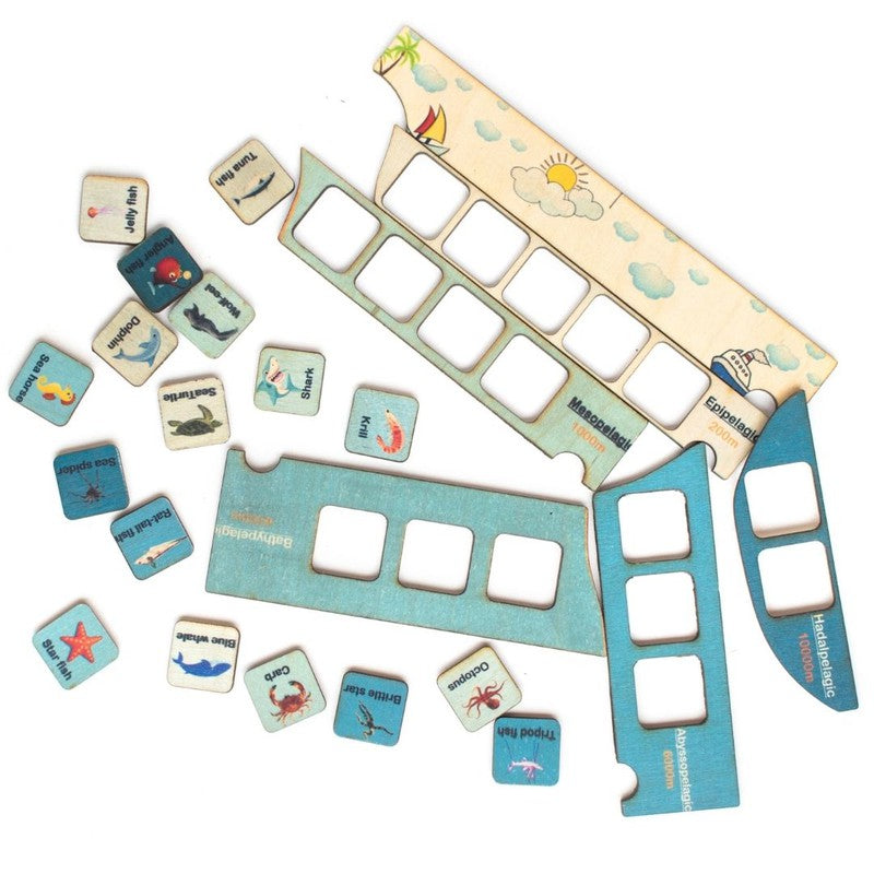 Layer of The Ocean Puzzle | Montessori Toys | Educational Homeschooling Toys (4+ Years)