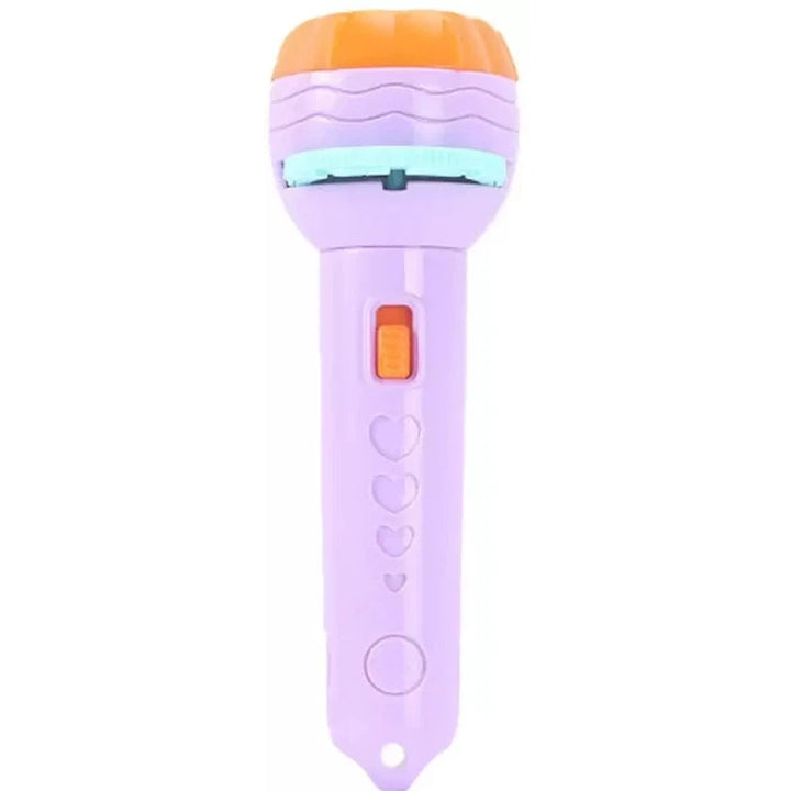 Learning and Educational Projector Flash Light Torch (Purple & Sky)