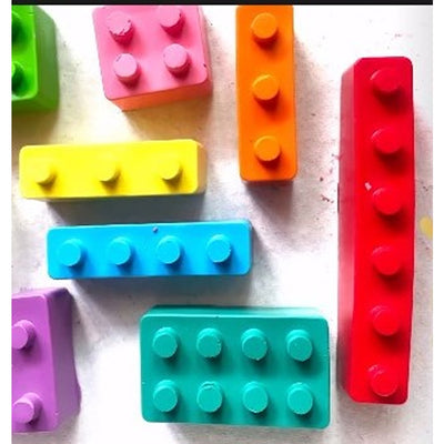 Lego Block Crayons set of 8