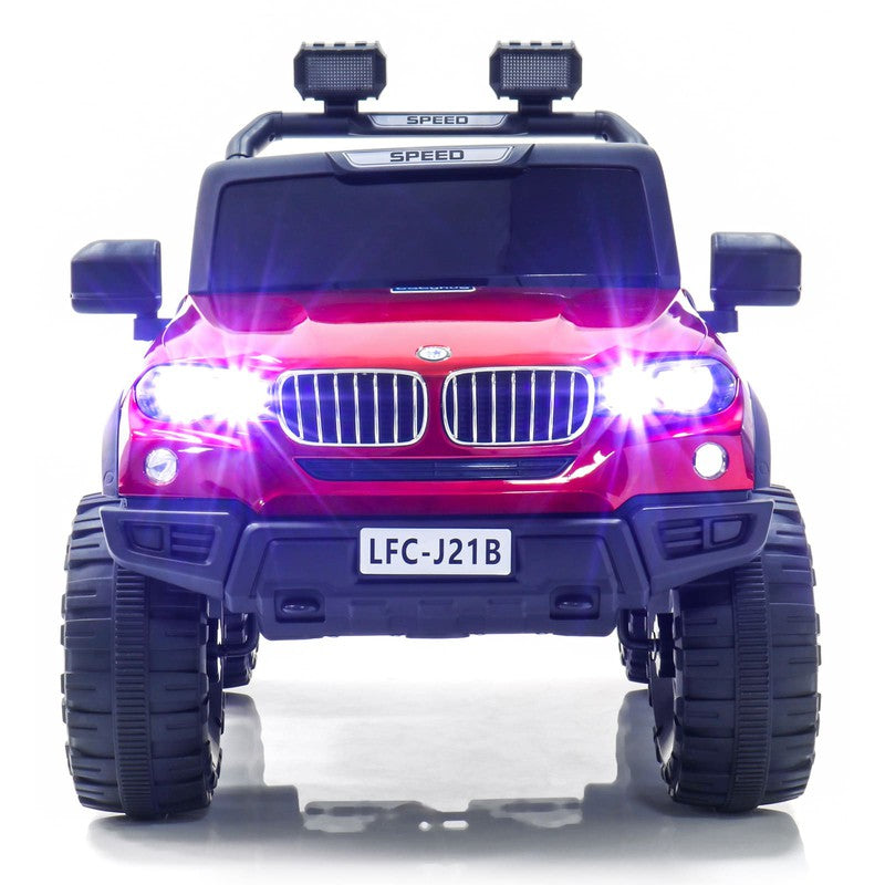 Rechargeable Battery Operated Ride-On Jeep for Kids with Light & Music | Battery Car | COD Not Available