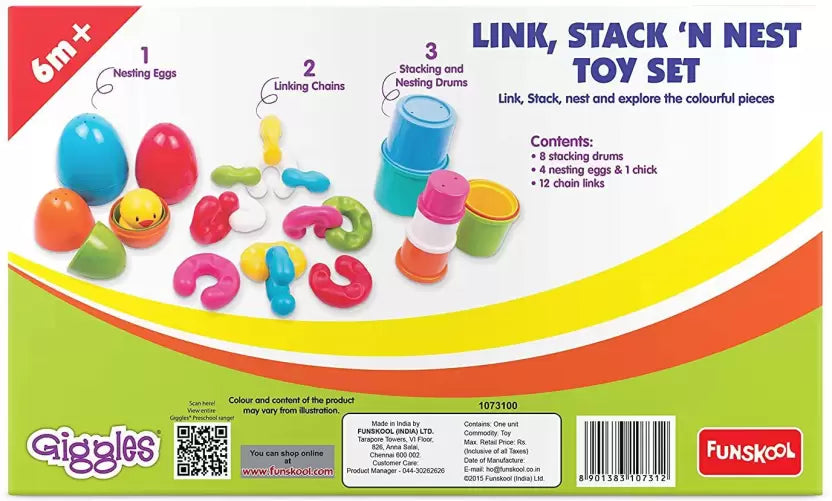 Funskool Link Stack N Nest Toy Set