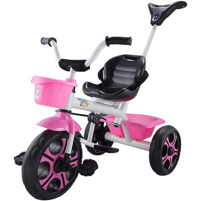 Tricycle with Dual Storage Basket and Parental Handle (Model 538) | 2 to 5 Years