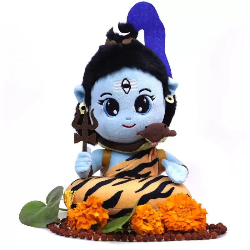Lord Shiva Soft Plush Toy with Musical Mantra Chanting (6 Months Years)