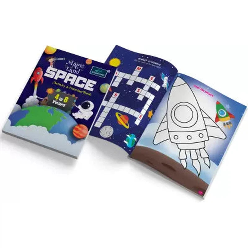 Magic Land Space Activity & Coloring Book