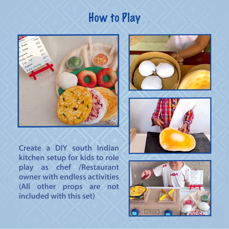 Mahabali Thali - South Indian Food Play Toys (33 Pcs)