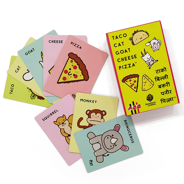 Taco Cat Goat Cheese Pizza (Fun Cards Game)