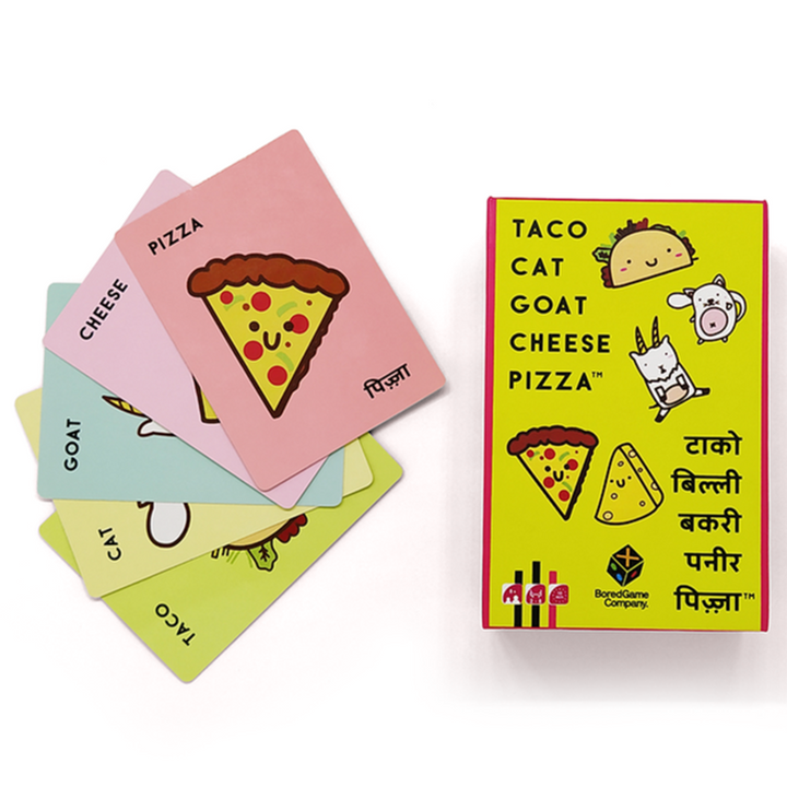 Taco Cat Goat Cheese Pizza (Fun Cards Game)