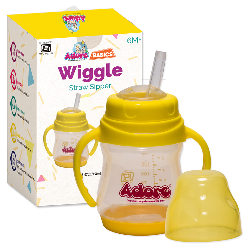 Wiggle Straw Sipper with Handle