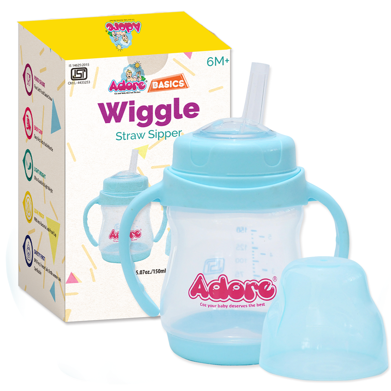 Wiggle Straw Sipper with Handle