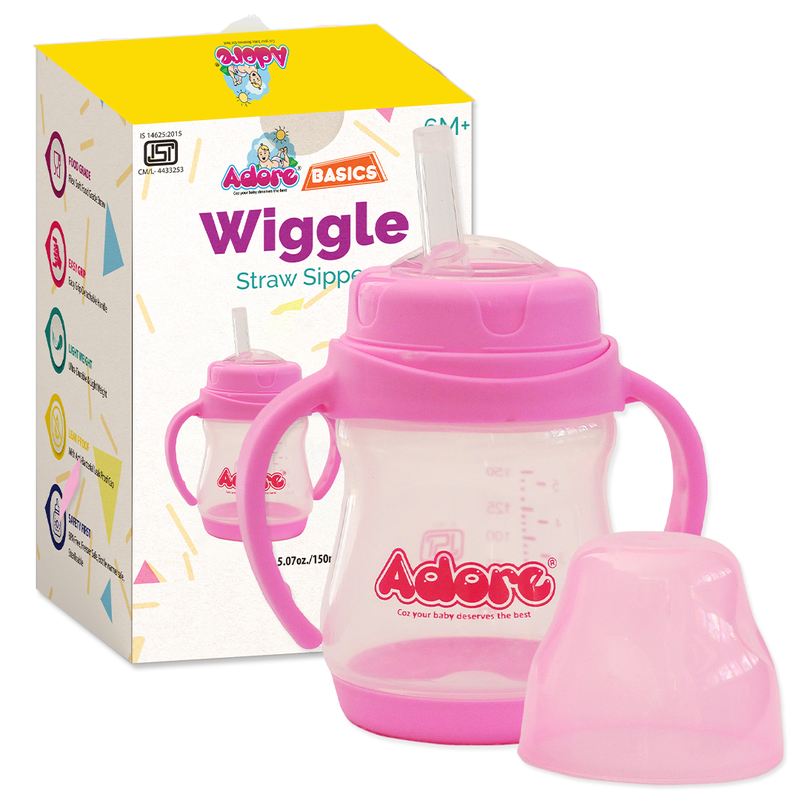 Wiggle Straw Sipper with Handle