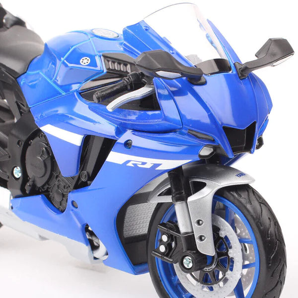 Maisto 2021 Yamaha YZF R1 Bike model Blue New Model 1:12 Scale (IC)