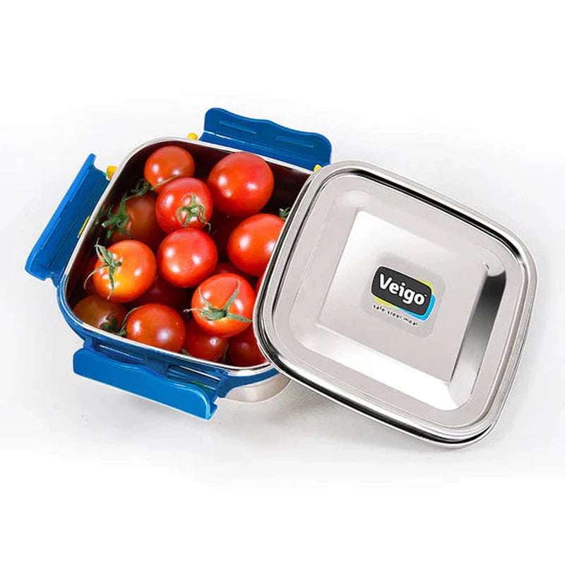 Maxosteel Medium Leakproof & Airtight Lunch Box with Reverse Clip Mechanism (450ml)