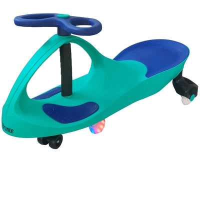 Twister Magic Push and Ride Swing Car with LED Wheels - Green and Blue