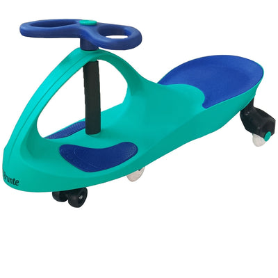 Twister Magic Push and Ride Swing Car with LED Wheels - Green and Blue