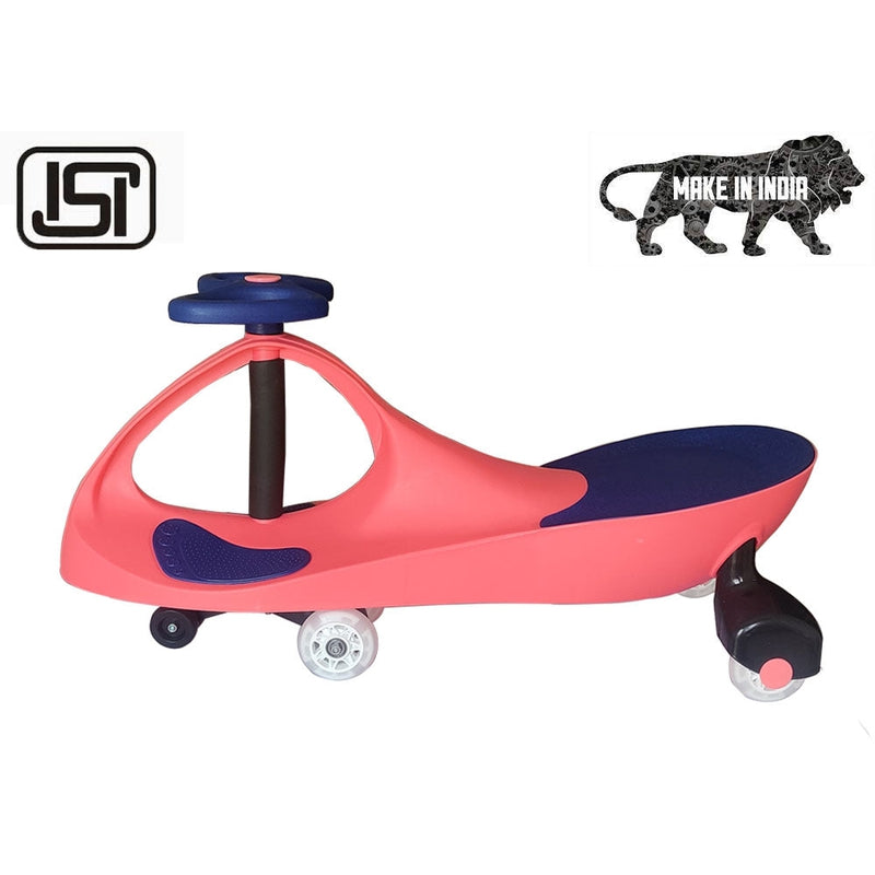 Twister Magic Push and Ride Swing Car with LED Wheels - Pink and Blue