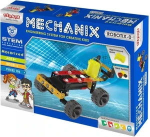 Zephyr Mechanix Robotix 0 - Motorized STEM Engineering Construction Set (106 Pieces)
