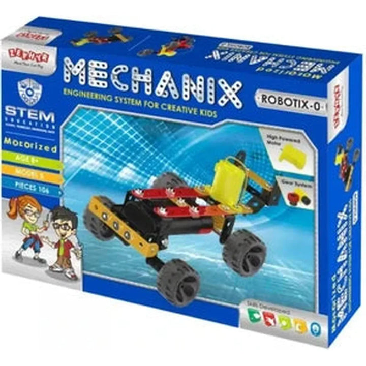 Zephyr Mechanix Robotix 0 - Motorized STEM Engineering Construction Set (106 Pieces)