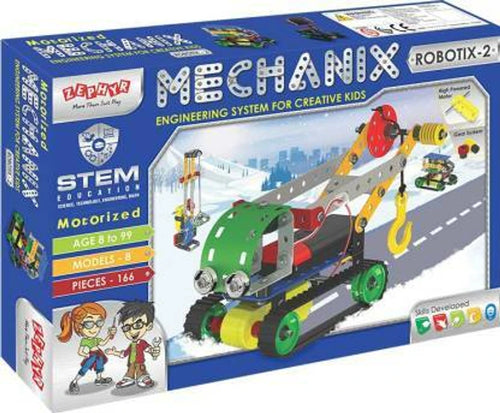 Zephyr Stem Education – Mechanix Robotix-2 (Motorized Engineering System for Creative Kids)