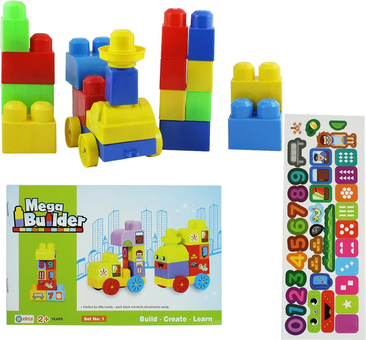 Ekta Mega Builder Set No. 1 Building Blocks Toy for Kids