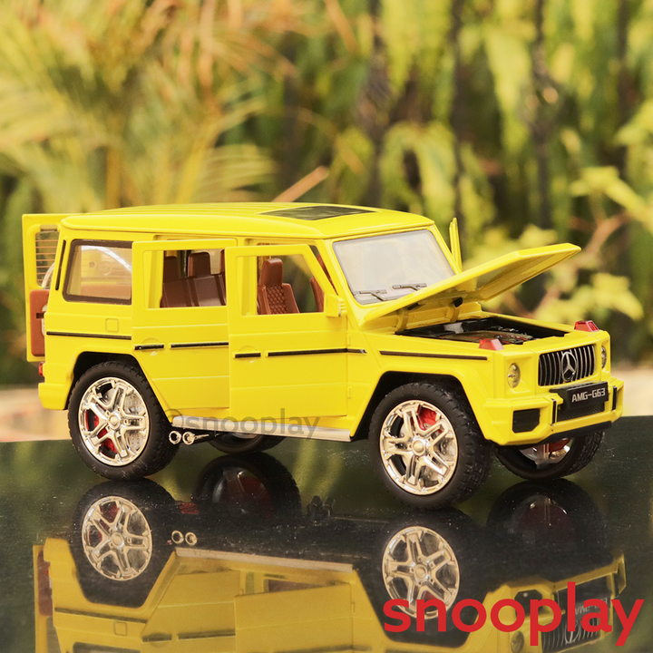 Mercedes G Class Diecast Car with Openable Parts, Lights and Sounds (Scale 1:24) - Assorted Colours