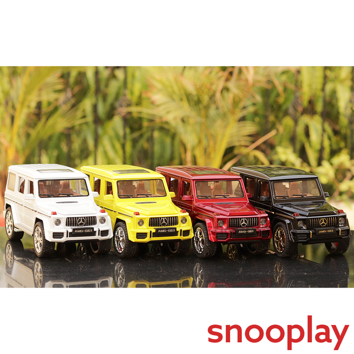 Mercedes G Class Diecast Car with Openable Parts, Lights and Sounds (Scale 1:24) - Assorted Colours