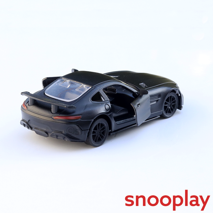 Jukku Resembling Mercedes Benz GT R Diecast Car - Pullback, Openable Doors | 1:36 Scale (3 Years till Grown Ups)