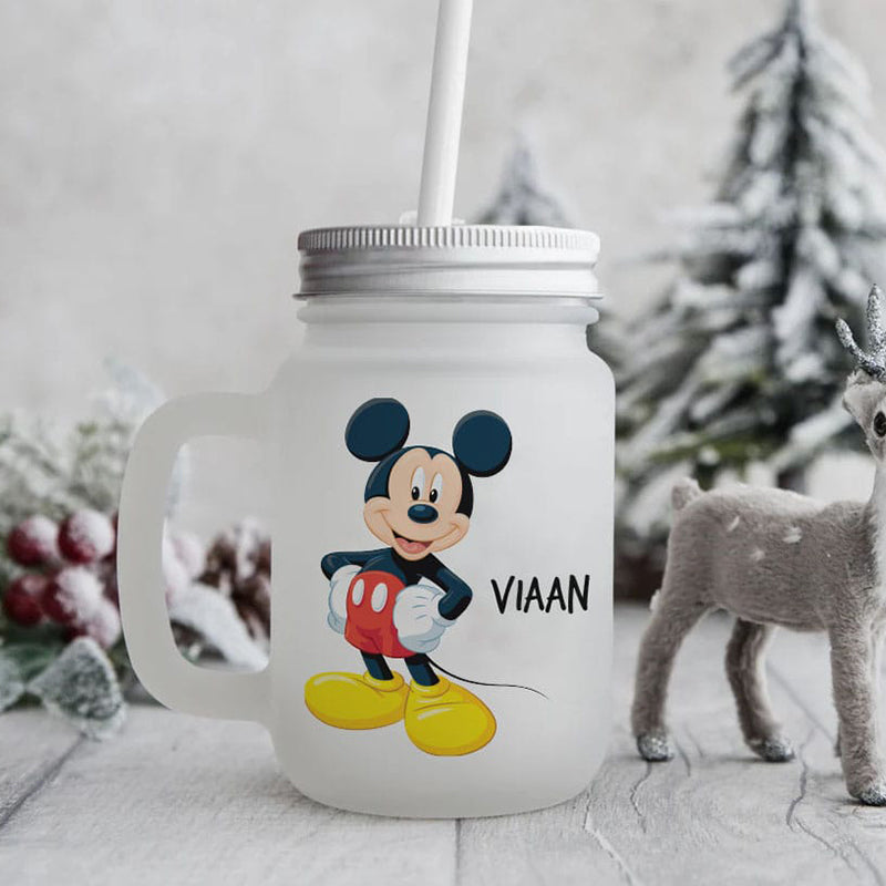 Personalised Frosted Mason Jar - (COD not Available)