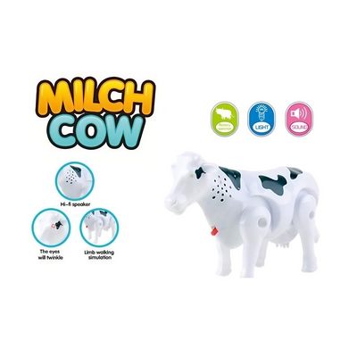 Walking Milch Cow Funny Toy with Light and Sound