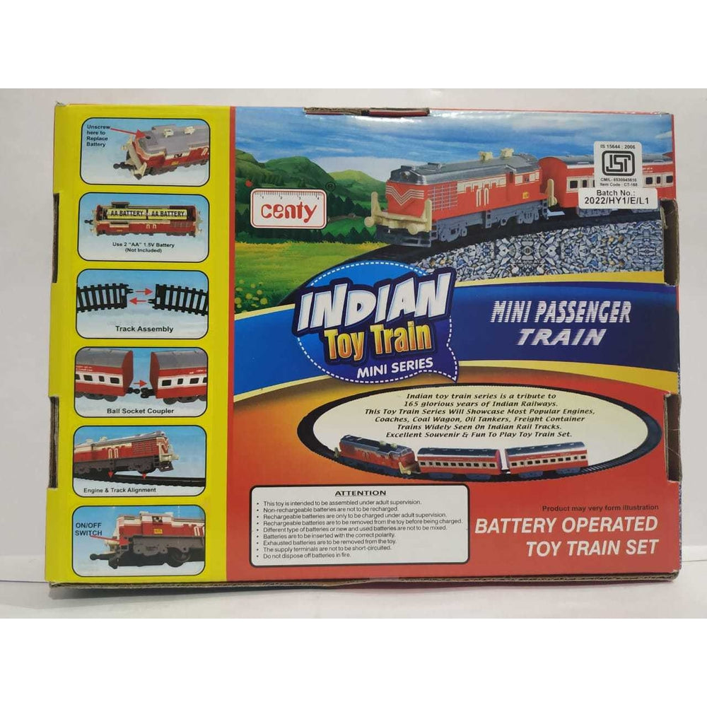 Buy Mini Passenger Indian Toy Train Set Assorted Colours (BG) on