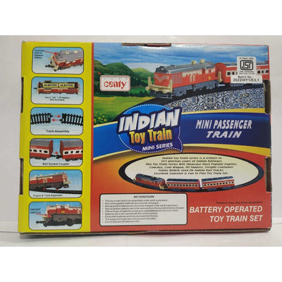Mini Passenger Indian Toy Train Set - Assorted Colours (BG)