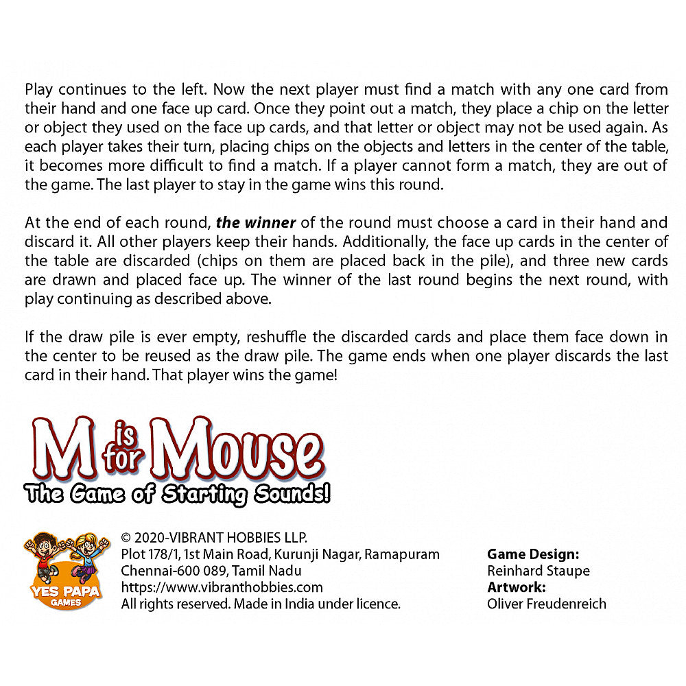 M is for Mouse (Multiplayer Cards Fun Game)