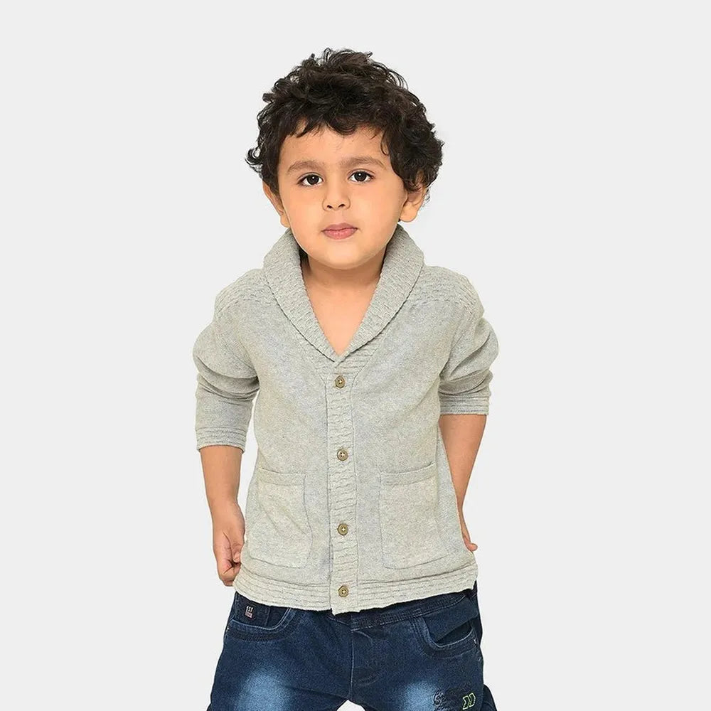 Mi Arcus Shawl Collar Sweater - Cotton Purl Knit