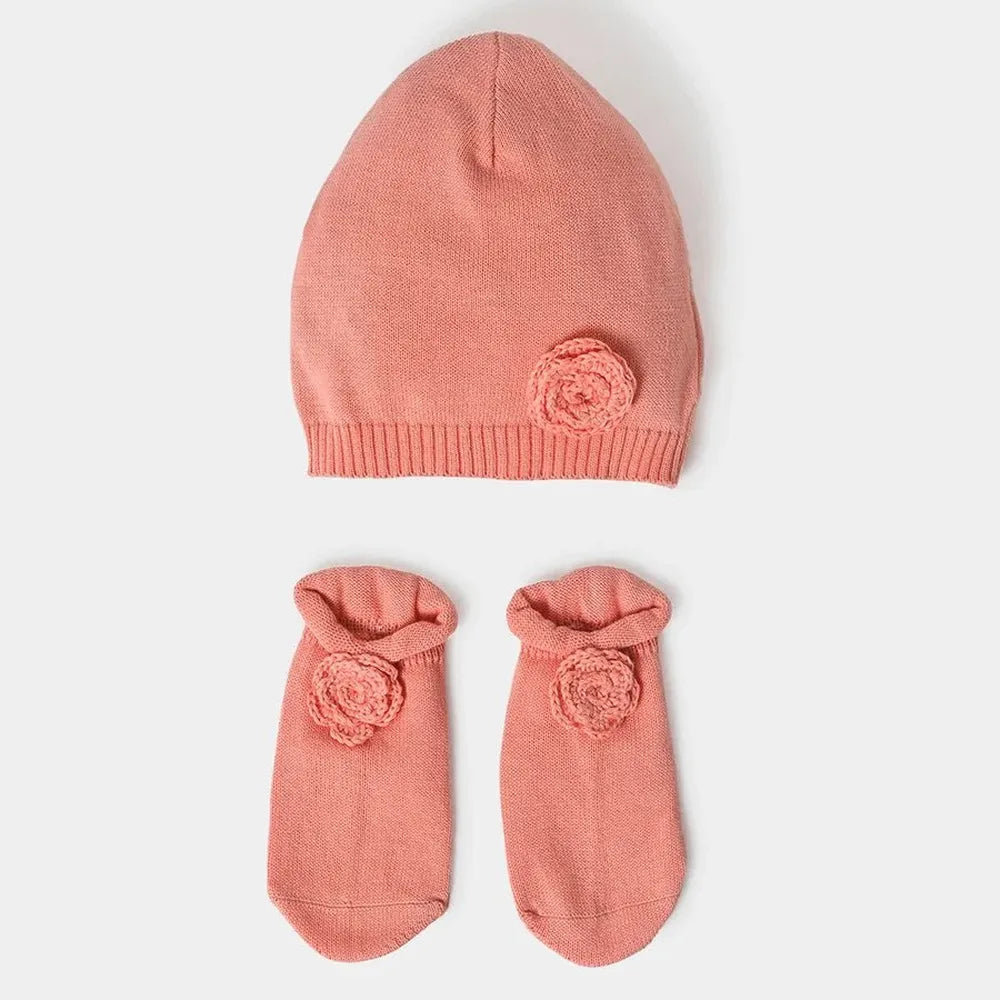 Mi Arcus Pack of Cotton Knitted Cap & Socks