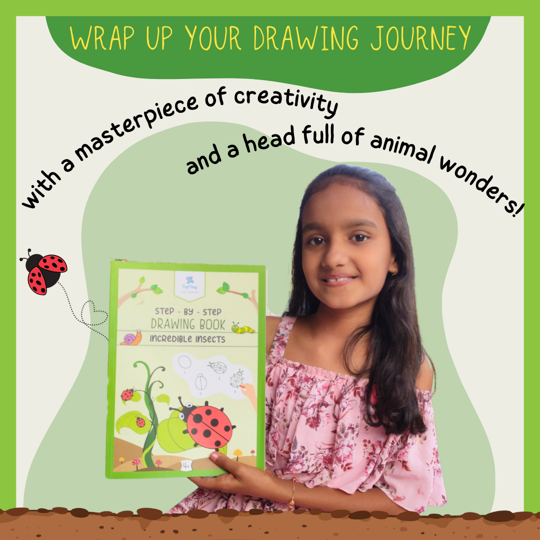 Step by Step Drawing Book - Incredible Insects Theme (2-5 Years)