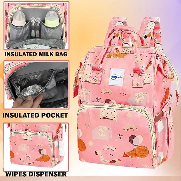 FunBlast Multifunctional Mother Bag/Diaper Bag | Travel-Friendly Diaper Bag with Multiple Pockets