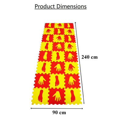 Hand Feet Twister Interlock Play Mat Hopscotch and Playmat