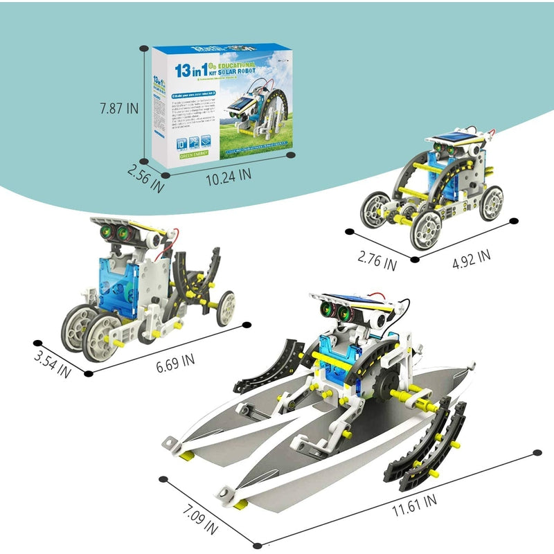 Buy 13 in 1 Educational Hybrid Solar Robot Kit (10-15 Years) on ...
