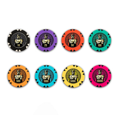 Muscular Knight Casino Poker Chips | For Games Poker, Teen Patti, Roulette, Flush, Blackjack and Rummy