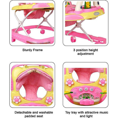 Panda 007 Musical Activity Walker (Pink)